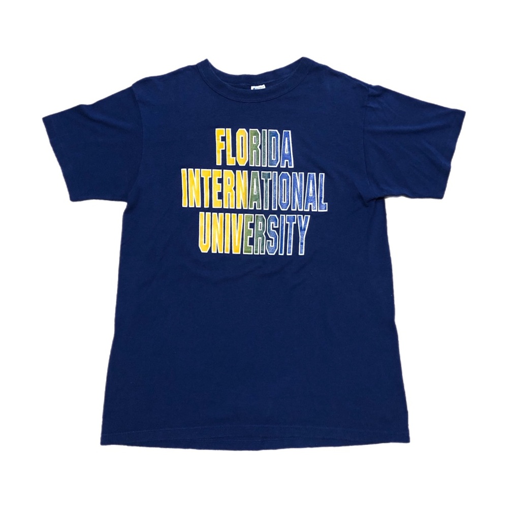 90s Florida International University Spellout Champion Tee